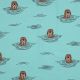 SOFT SWEAT WALRUSES - DARK MINT