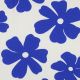 LINEN VISCOSE FLOWERS - OFF-WHITE