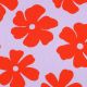 LINEN VISCOSE FLOWERS - LAVENDER