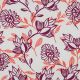 LINEN VISCOSE FLOWERS - PURPLE