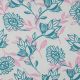 LINEN VISCOSE FLOWERS - PINK