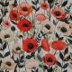 SOFTSHELL DIGITAL POPPIES - OFF WHITE