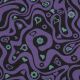 SWEAT MELANGE GLITTER RETRO FLOWERS - ANTHRACITE MELANGE
