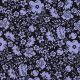 JERSEY FLOWERS - BLACK