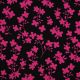 ROSELLA STRETCH FLOWERS - BLACK
