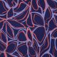 ROSELLA STRETCH ABSTRACT FLOWERS - NAVY