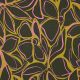 ROSELLA STRETCH ABSTRACT FLOWERS - DARK GREEN