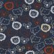 FINE POPLIN SAFARI ANIMALS - NAVY