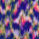 VISCOSE POPLIN STRETCH DIGITAL IKAT - COBALT