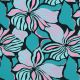 LENZING ECOVERO FLOWERS - PETROL
