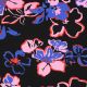 LENZING ECOVERO FLOWERS - BLACK
