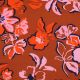 LENZING ECOVERO FLOWERS - CARAMEL