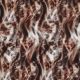 LENZING ECOVERO DIGITAL ANIMAL SKIN - BROWN