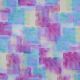 ROSELLA STRETCH DIGITAL SHAPES - BLUE / PURPLE
