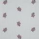 DOUBLE GAUZE EMBROIDERY LEAVES - WHITE