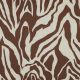 LINEN VISCOSE ANIMAL SKIN - BROWN