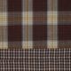 DOUBLE SIDED DOUBLE GAUZE CHECKS - BROWN COMBO