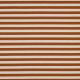 FRENCH TERRY YARN DYED STRIPES - LIGHT BROWN / OFF WHITE
