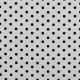 POPLIN DOTS - WHITE/BLACK