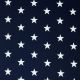POPLIN STARS - NAVY