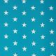 POPLIN STARS - TURQUOISE