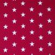 POPLIN STARS - CERISE