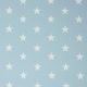 POPLIN STARS - LIGHT BLUE