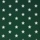 POPLIN STARS - DARK GREEN