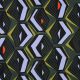 COTTON SATIN GEOMETRIC - DARK GREEN