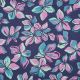 COTTON SATIN FLOWERS - NAVY