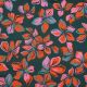 COTTON SATIN FLOWERS - DARK GREEN