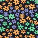 SOFT SWEAT FLOWERS - NAVY