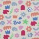 SWEAT MELANGE GLITTER DOODLE SHAPES - ECRU