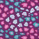 JERSEY GLITTER ANIMAL SKIN - PURPLE