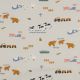 FINE POPLIN FARM ANIMALS - OFF-WHITE