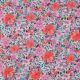 FINE POPLIN DIGITAL FLOWERS - MAUVE