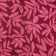 COTTON SATIN LEAVES - BORDEAUX