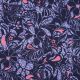 COTTON SATIN FLOWERS - NAVY