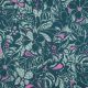 COTTON SATIN FLOWERS - PETROL