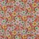 FINE POPLIN FLOWERS - PEACH