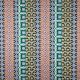 COTTON SATIN DIGITAL GEOMETRIC - BLUE