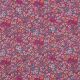 FINE POPLIN DIGITAL FLOWERS - FUCHSIA