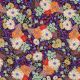 LENZING ECOVERO DIGITAL FLOWERS - BLACK