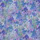 LENZING ECOVERO DIGITAL FLOWERS - BLUE