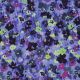 VISCOSE LUREX DIGITAL FLOWERS - COBALT