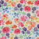 VISCOSE DOBBY DIGITAL FLOWERS - MULTICOLOUR