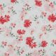 VISCOSE DOBBY DIGITAL FLOWERS - WHITE