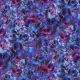 ROSELLA STRETCH DIGITAL FLOWERS - COBALT