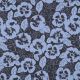 JERSEY MELANGE FLOWERS - INDIGO MELANGE