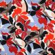 LENZING ECOVERO FLOWERS - ORANGE / RED